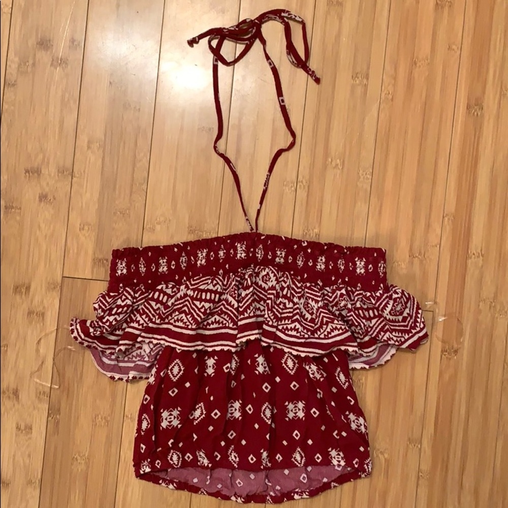 Off the shoulder crop top